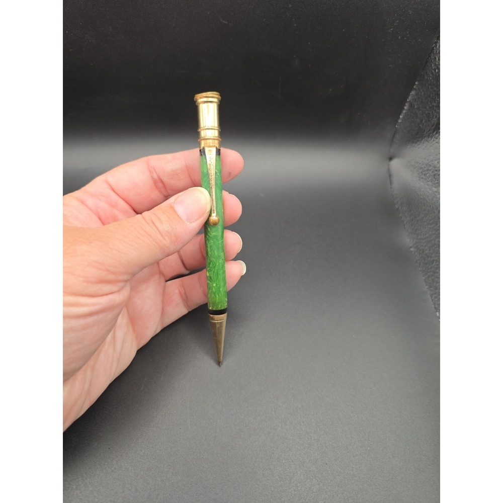 1920s Parker Duofold Jade Green Mechanical Pencil Clip Model Vintage USA - Picture 1 of 10